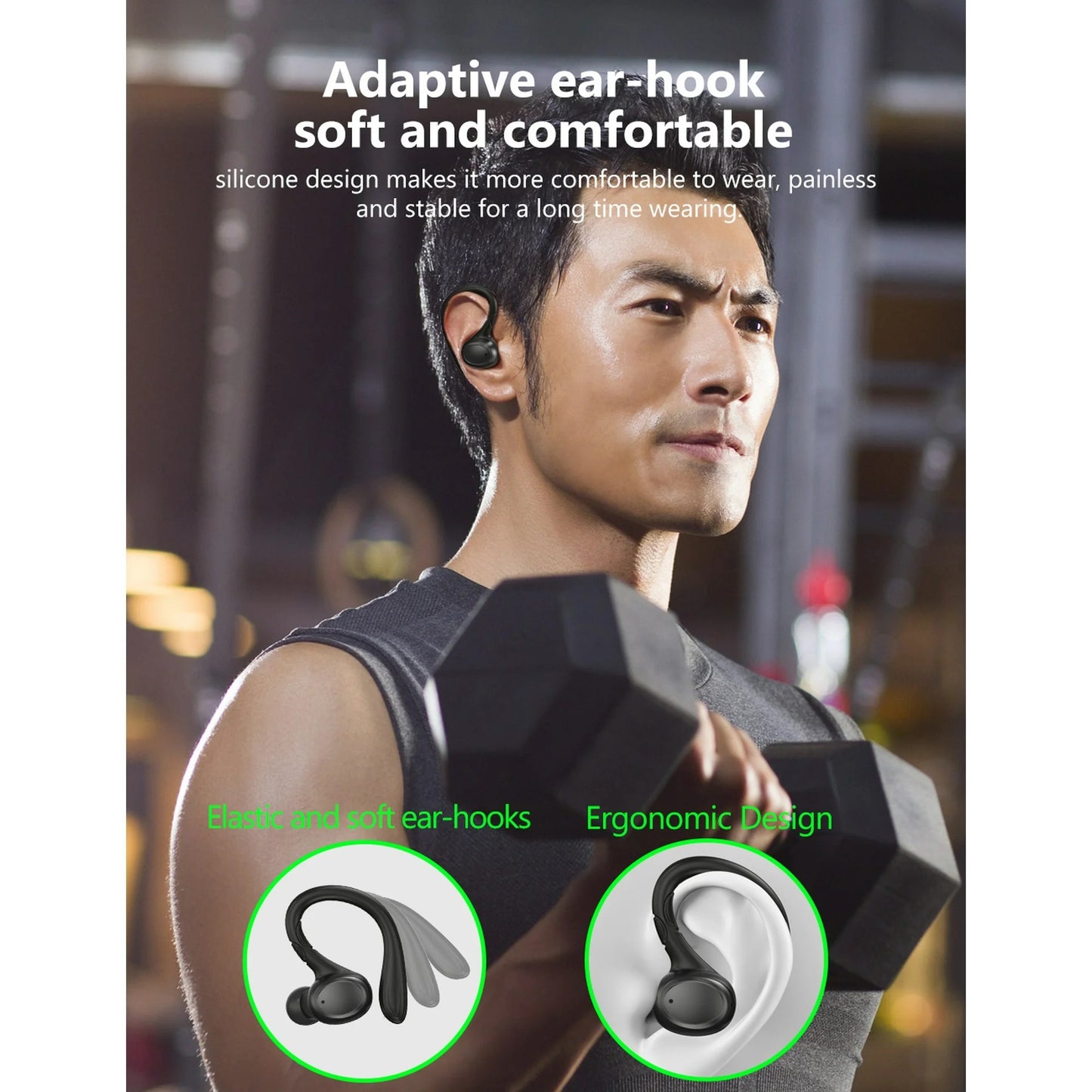 LunaLulinlk Wireless Earbuds, Bluetooth 5.3 Headphones Bass Stereo, Bluetooth Earbuds with Noise Cancelling Mic, IP7 Waterproof in Ear Earphones