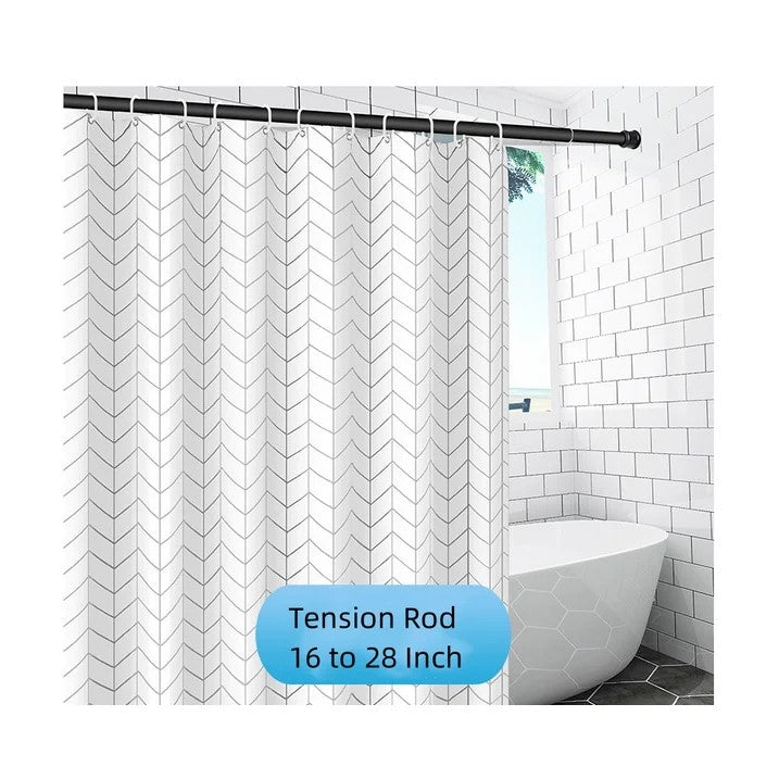 LunaLulinlk Spring Tension Rods 16-28 Inches Tension Curtain Rod Adjustable Expandable Heavy Duty Steel Small Short Tension Curtain Rod For Windows,Kitchen