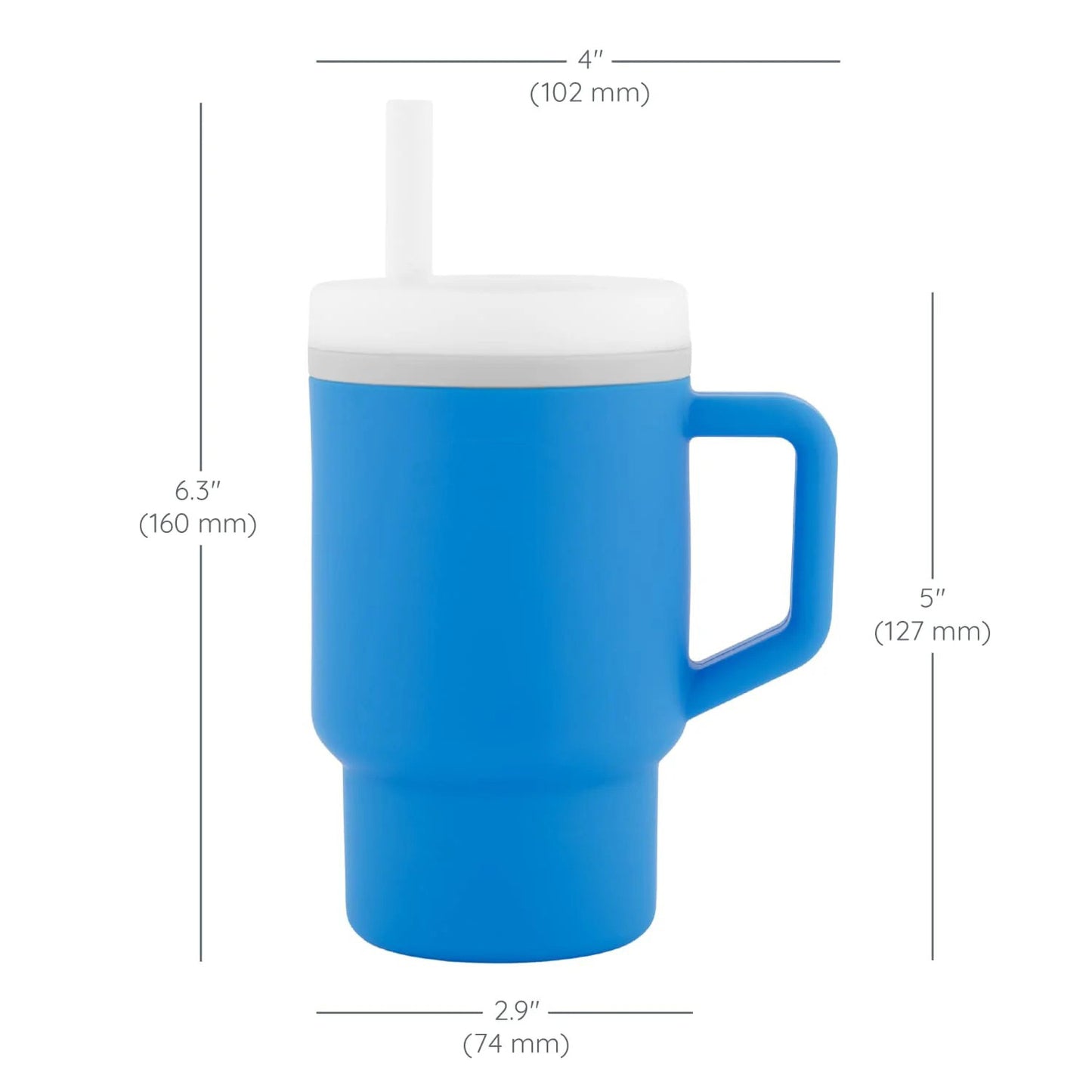 LunaLulinlk Tumbler – Adorable 9 oz. Training Cup with Toddler-Friendly Straw and Handle, Ocean