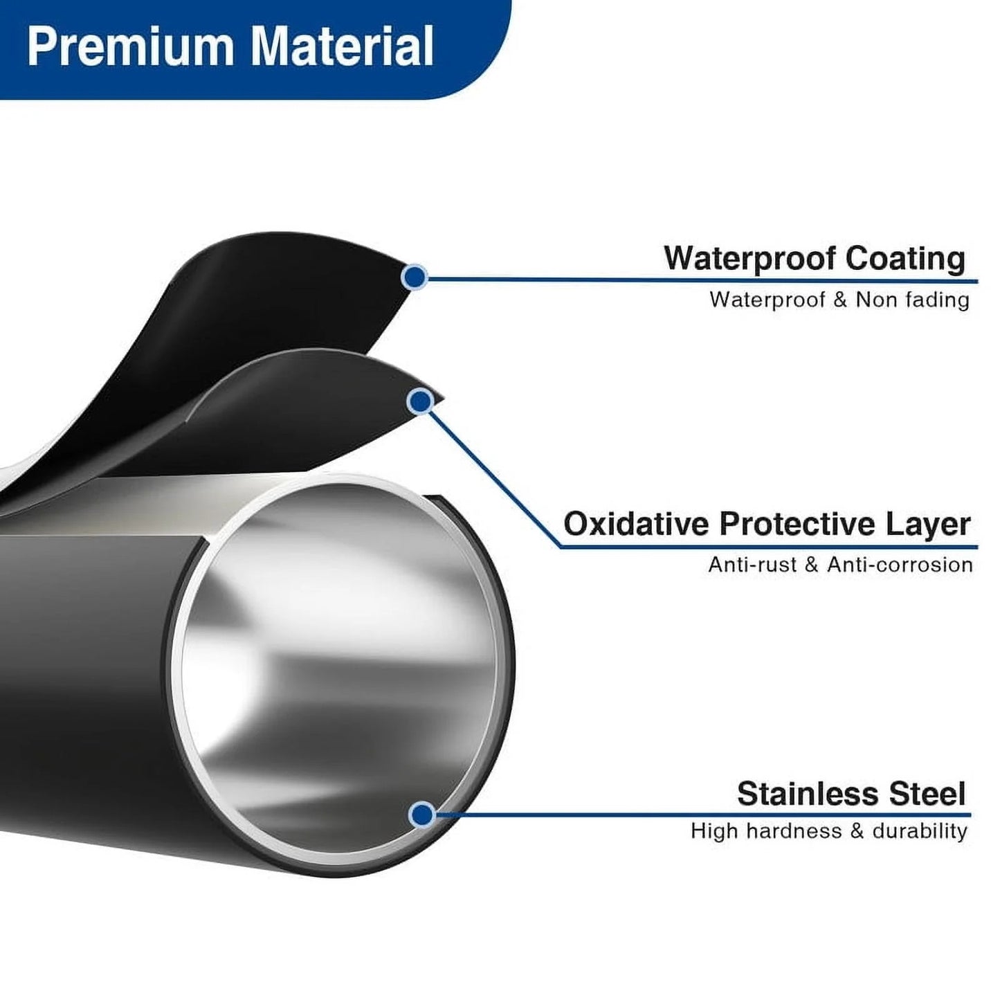 LunaLulinlk Toilet Paper Holder Stand with Top Storage Shelf, Black Toilet Paper Roll Holder Free Standing