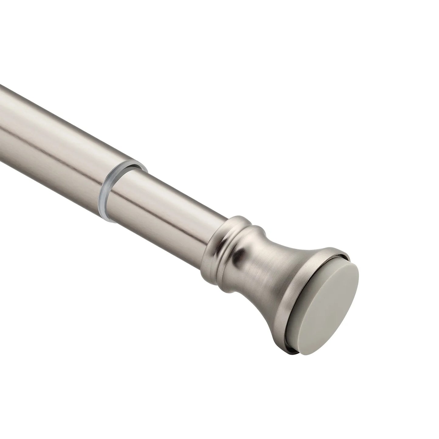 LunaLulinlk Spring Tension Shower Curtain Rod, 54-90 inches Rust-Resistance Tension Curtain Rod Bathroom Rod