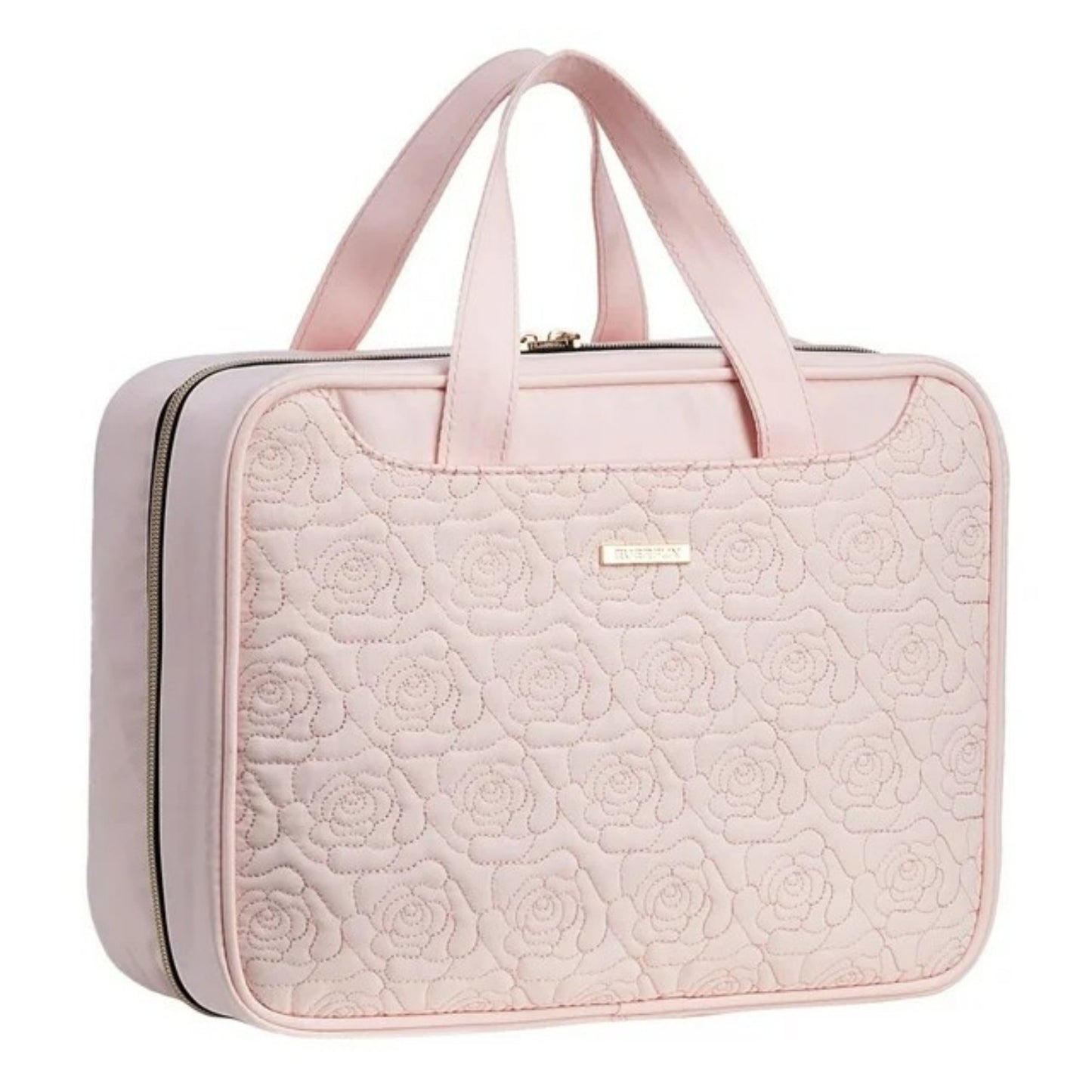 LunaLulinlk Travel Makeup Bag for Women Hanging Toiletry Bag Cosmetic Bag Organizer Accessories Kit Pink