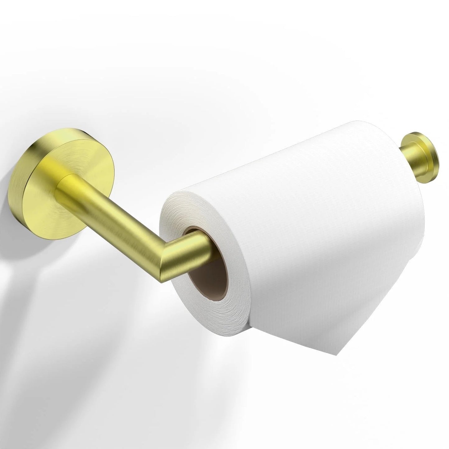 LunaLulinlk Toilet Paper Holder Wall Mount,Brushed Gold Toilet Paper Roll Holder for Bathroom