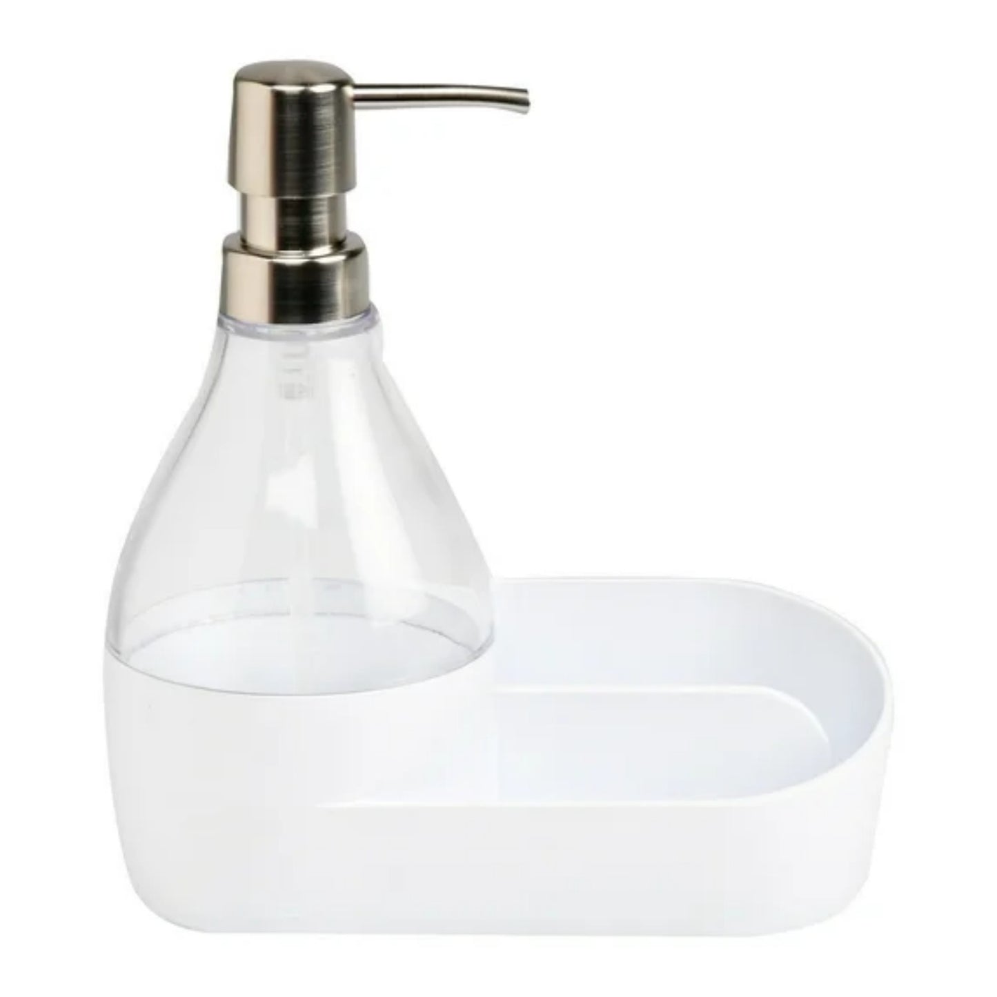 LunaLulinlk Soap Pump and Sponge Holder, Soap Dispenser with Built-in Caddy, 17.1 oz (508 ml)
