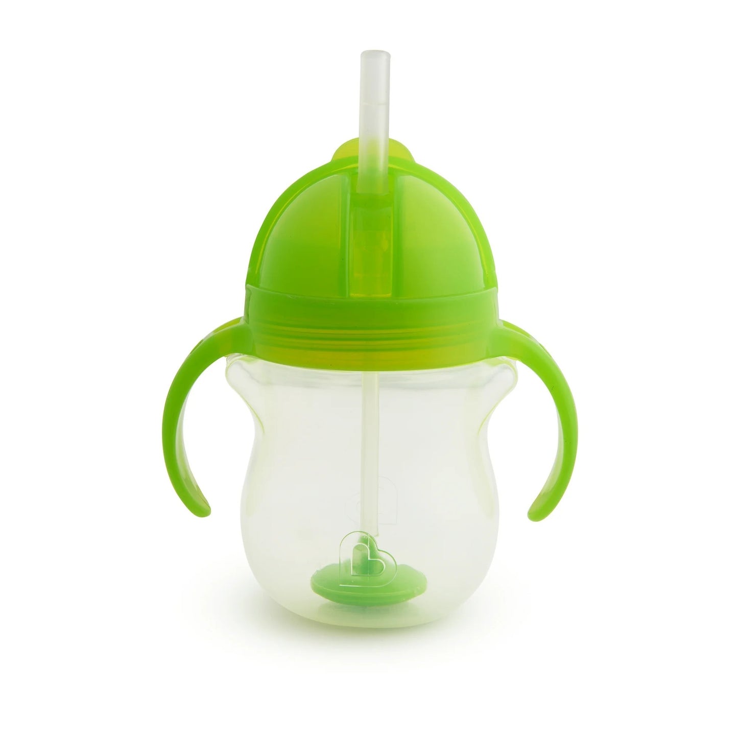 LunaLulinlk Weighted Trainer Sippy Cup with Lid, 7 Oz, Green, Unisex
