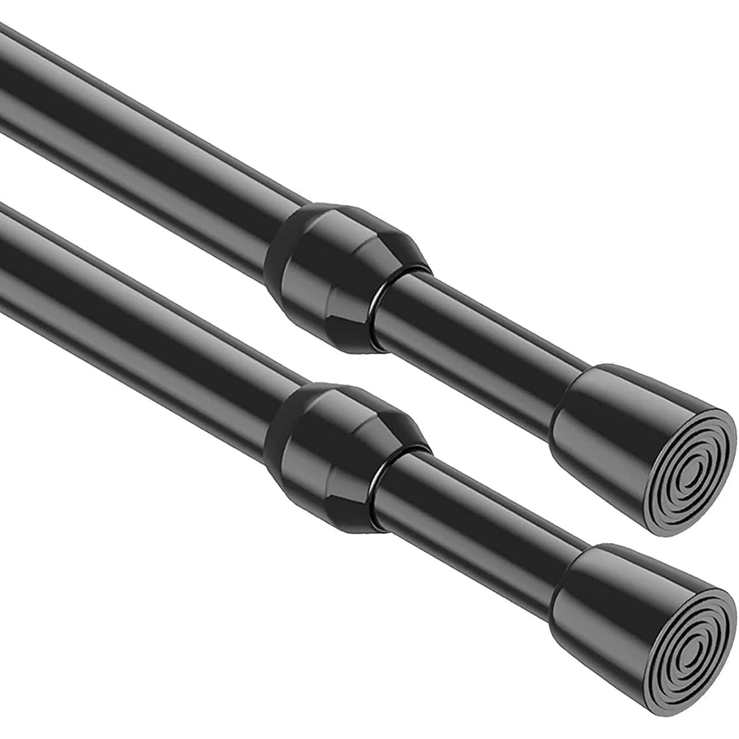 LunaLulinlk Spring Tension Rods 16-28 Inches Tension Curtain Rod Adjustable Expandable Heavy Duty Steel Small Short Tension Curtain Rod For Windows,Kitchen