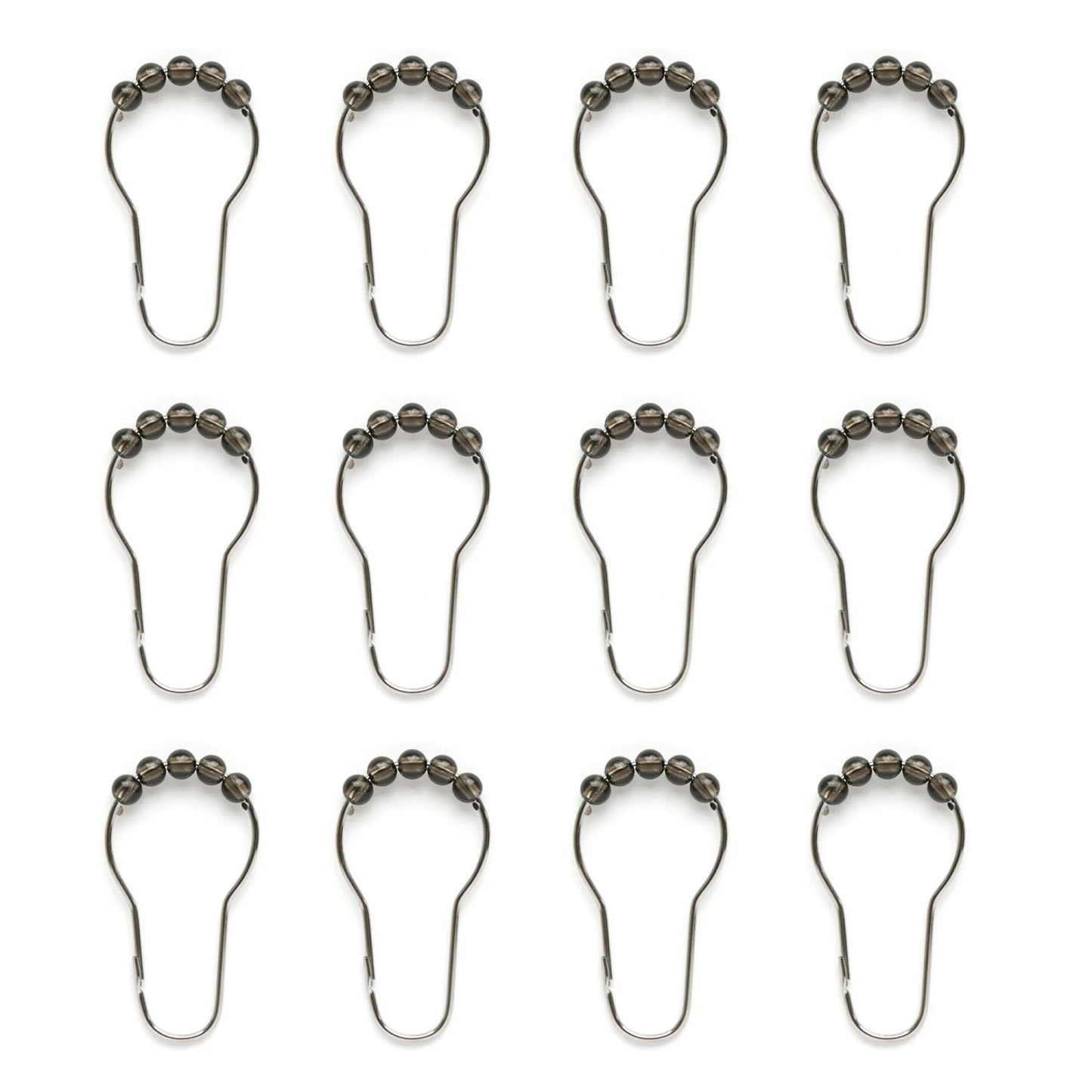 LunaLulinlk Waterproof recycled PEVA shower curtain with 12 hooks