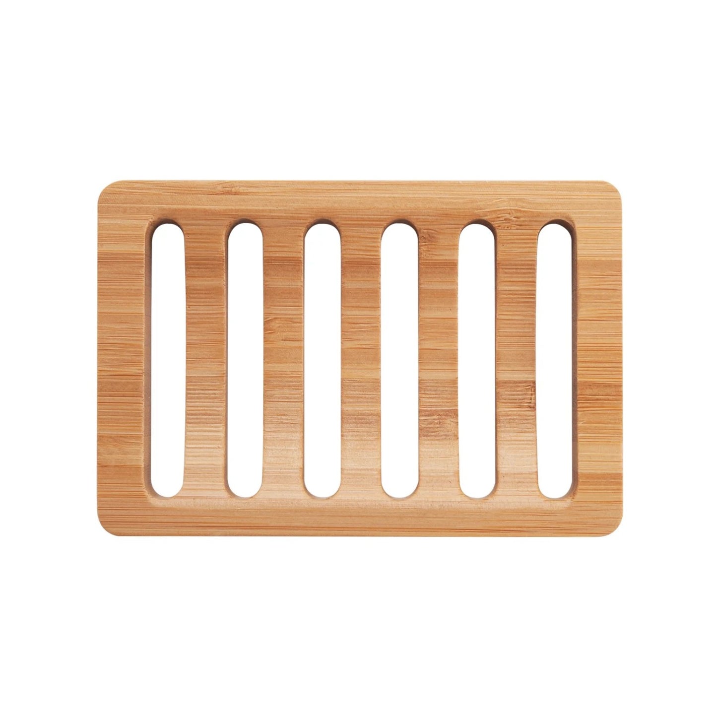 LunaLulinlk Soap Holder Soap Dish, Bamboo Soap Dish, 2 Pack Wood Soap Holder, Bar Soap Holder for Shower, Soap Tray Self Draining Natural Color