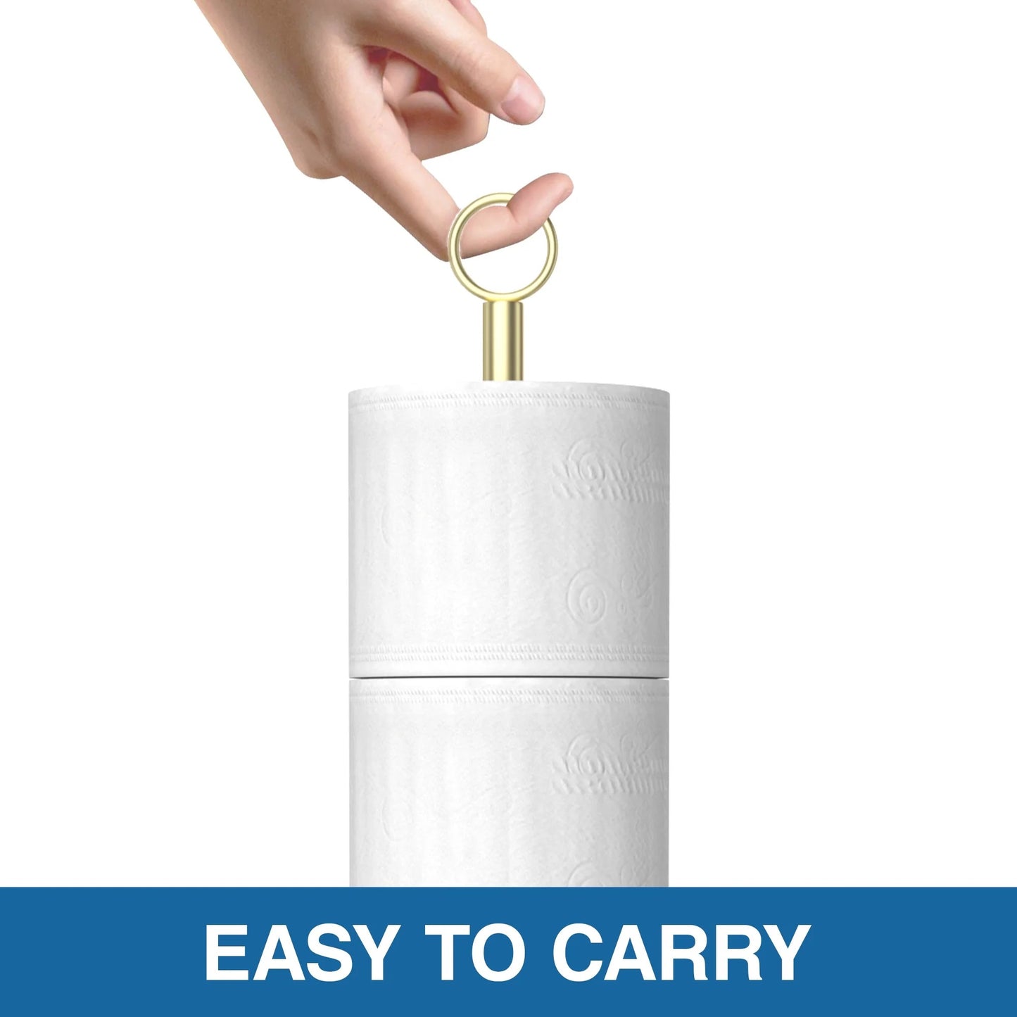 LunaLulinlk Toilet Paper Holder Stand(with Reserve Function), Free-Standing Spare Rolls Storage Holder, Stainless Steel