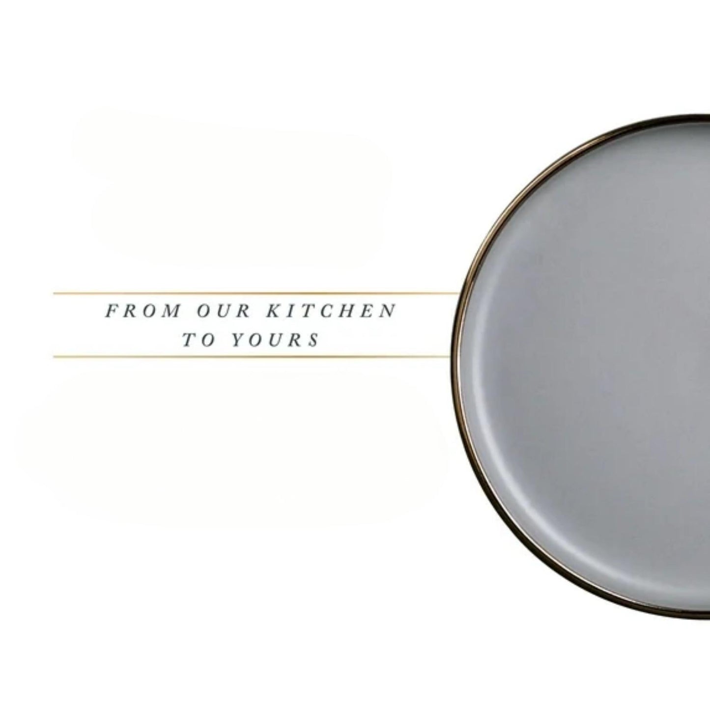 LunaLulinlk Stoneware Ava Dinner Plate, Grey
