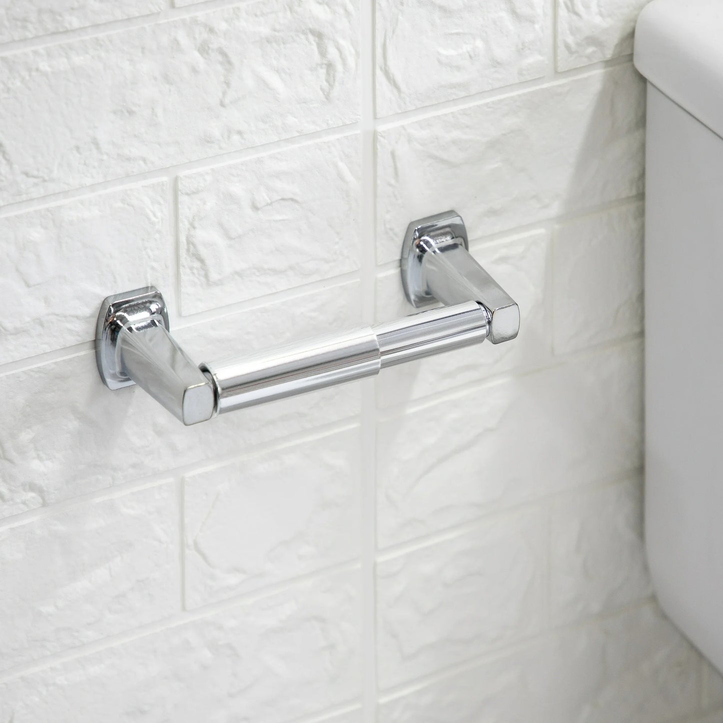 LunaLulinlk Wall Mounted Toilet Paper Holder, Chrome Plating Finish