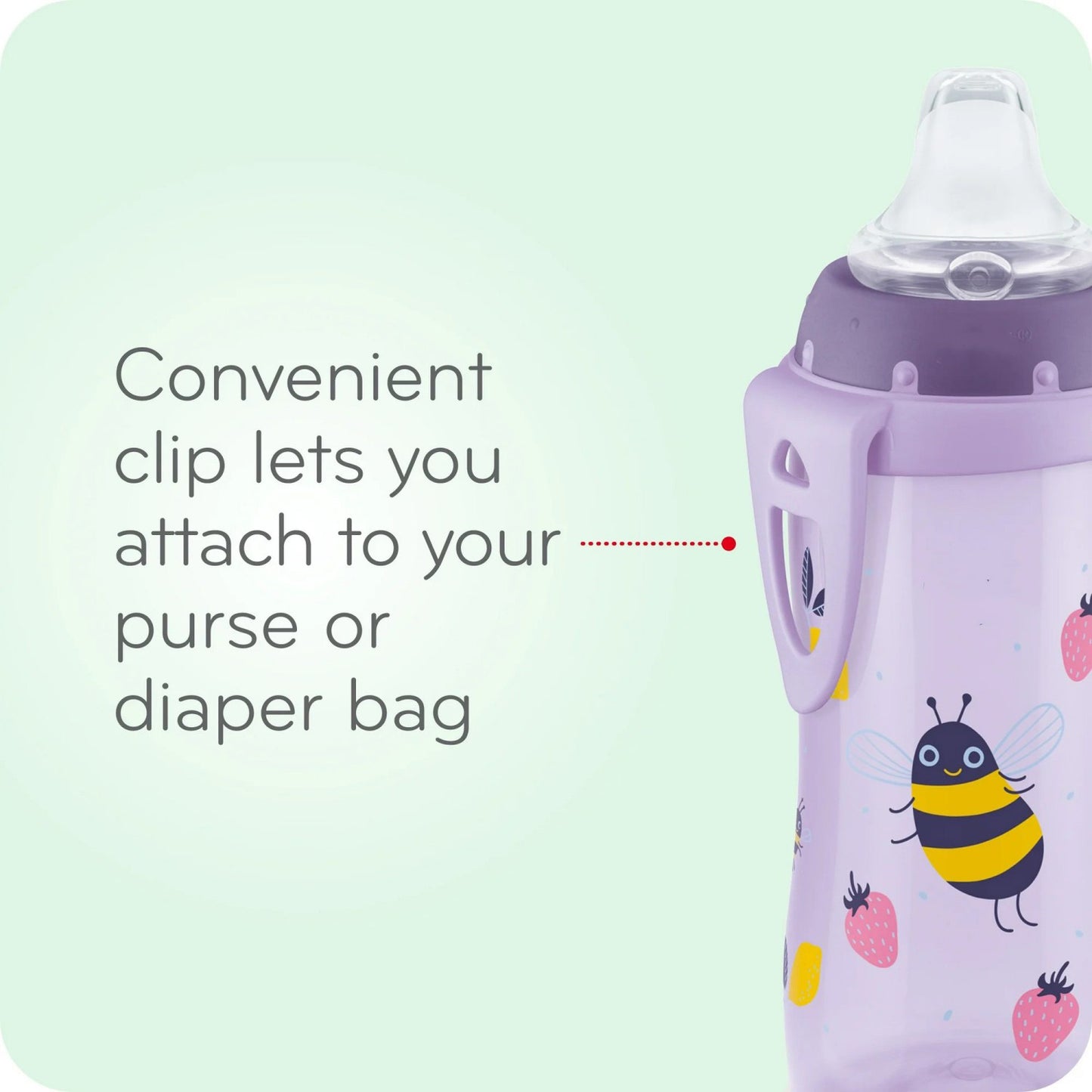 LunaLulinlk Toddler Active Cup, 10 oz Soft Spout Sippy Cup, 12+ Months, 1 Pack, Boys