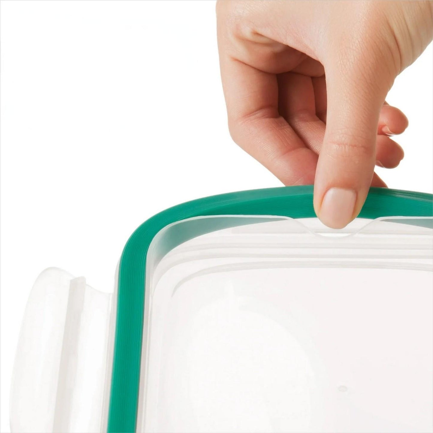 LunaLulinlk Softworks Smart Seal 3.5 Cup Glass Rectangle Container Clear