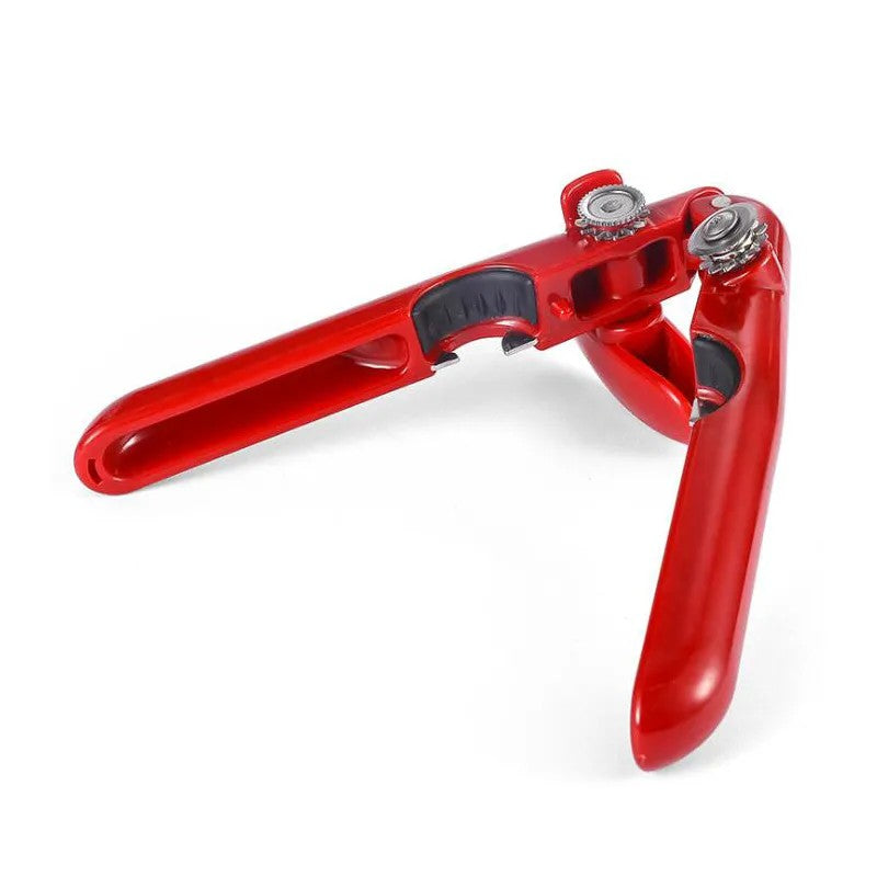 LunaLulinlkCan Opener Manual with Ergonomic Grip Handle Food Grade Stainless Steel Multi-Function Can Opener with Beer Bottle Opener and Cap Gripper