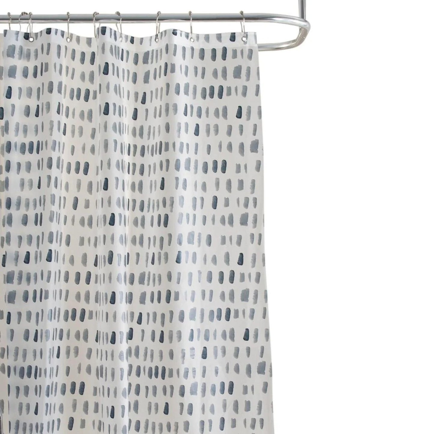 LunaLulinlk Speck Pattern Design PEVA Shower Curtain in Blue
