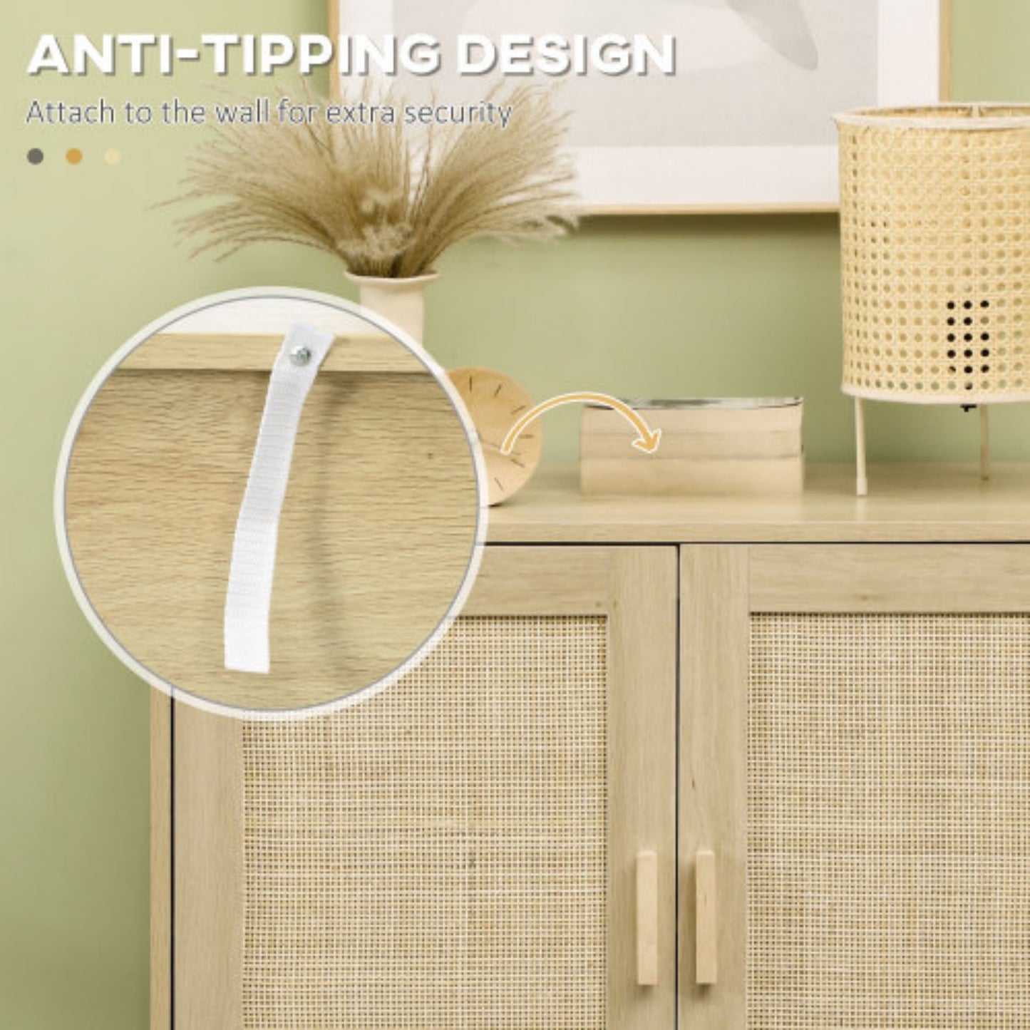 LunaLulinlk Storage cabinets for living room, kitchen