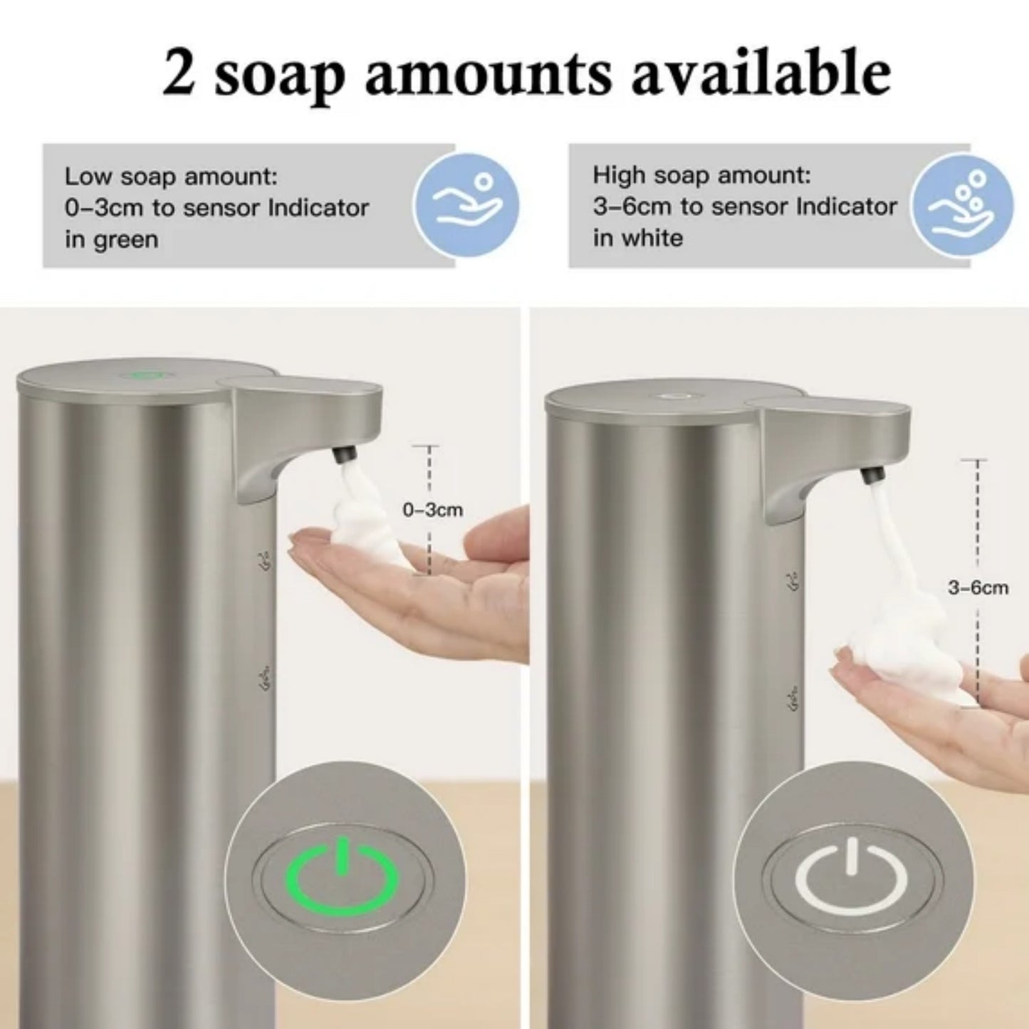 LunaLulinlk Soap Dispenser, Rechargeable Automatic Soap Dispenser Stainless Steel Touchless Foaming Soap Dispenser 9oz