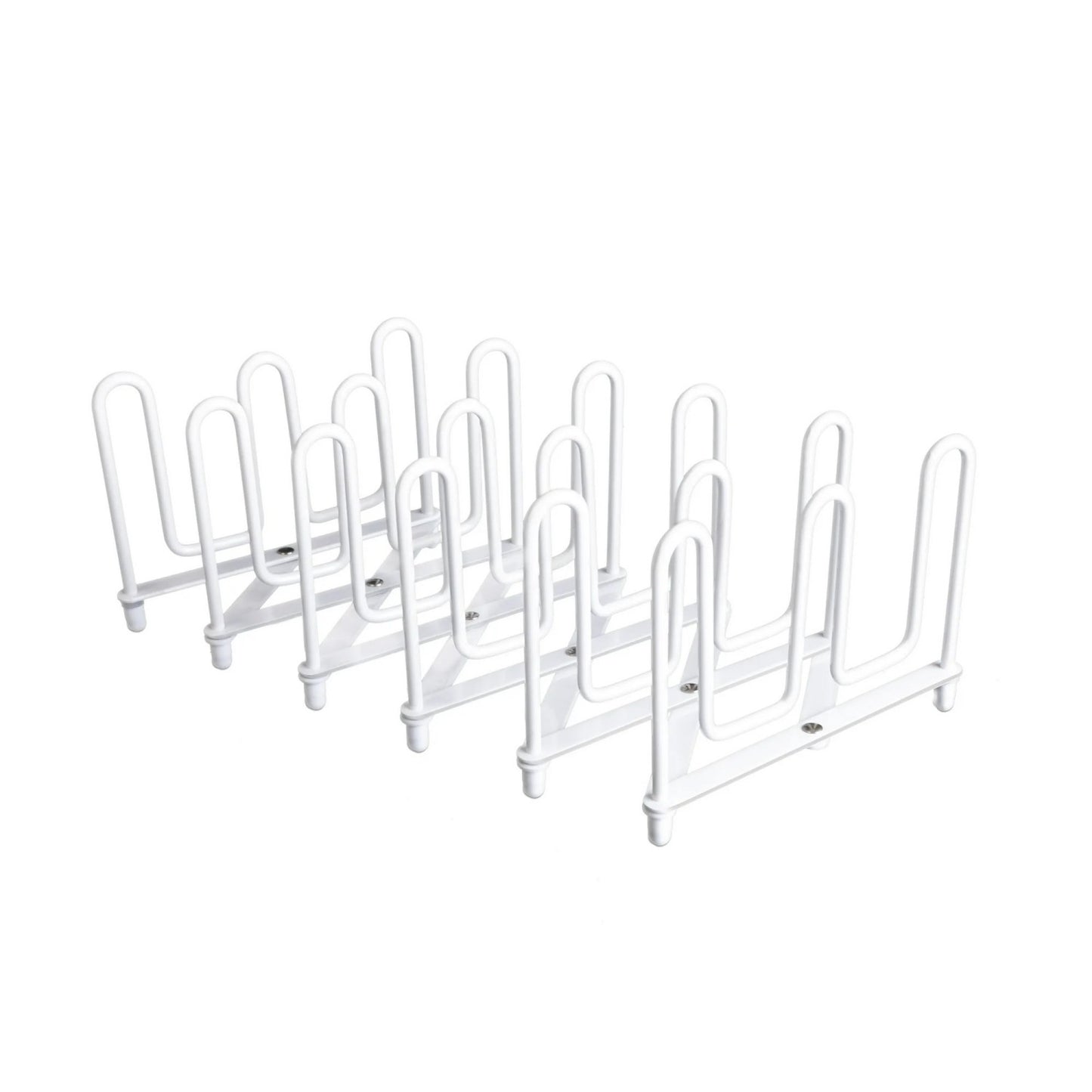 LunaLulinlk(2 pack) Expandable Pan & Lid Organizer, White
