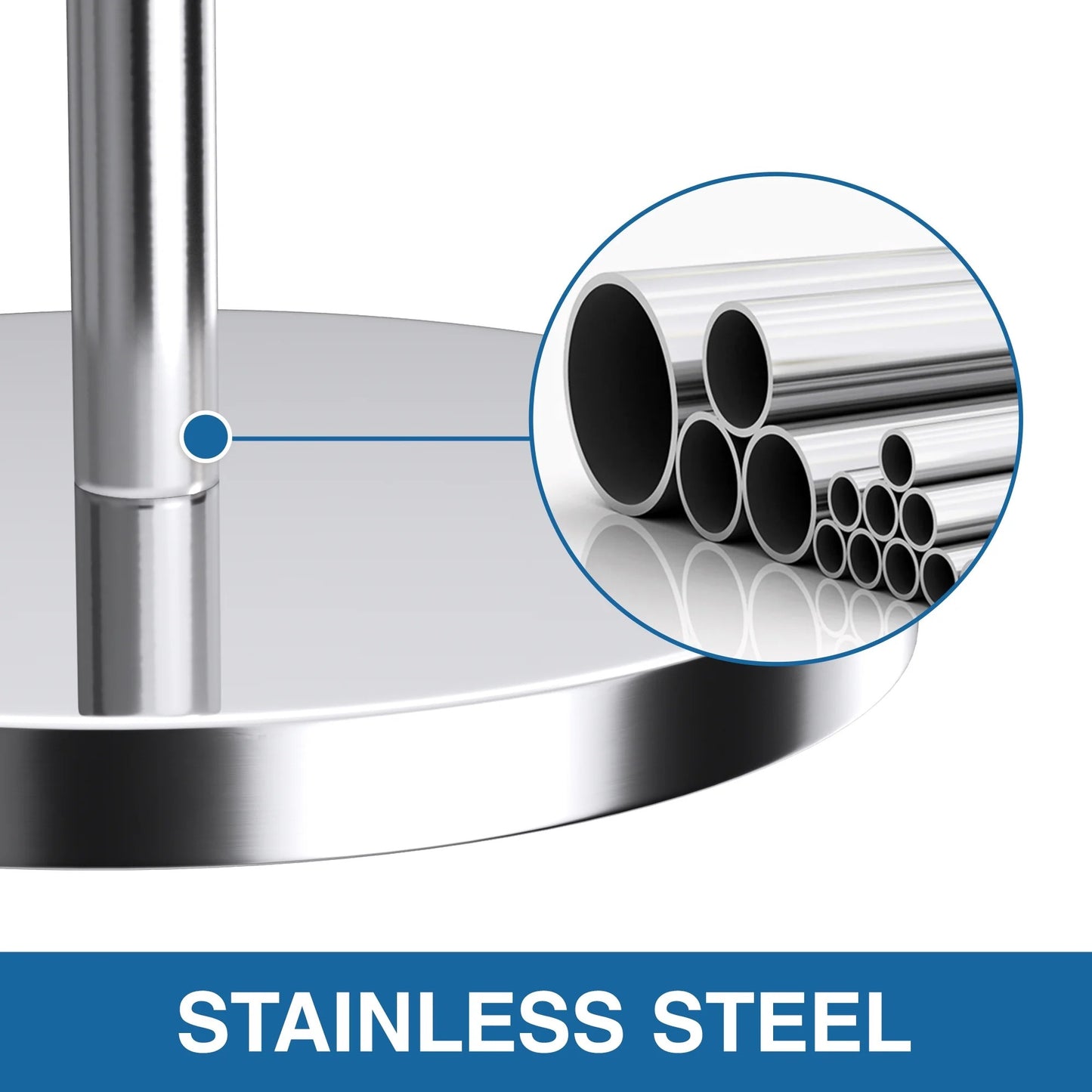 LunaLulinlk Toilet Roll Holder Stand(with Reserve Function), Free-Standing Toilet Paper Storage Holder