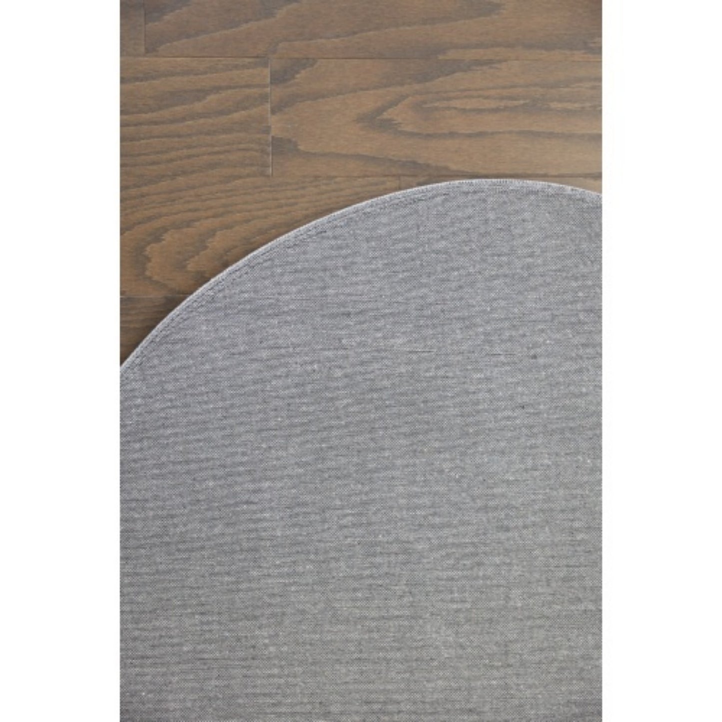 LunaLulinlk White CURVE Line Leaf design41" x - 41" Round Rug