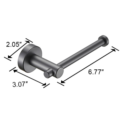LunaLulinlk Toilet Paper Holder Gun Grey Thicken Space Aluminum Toilet Roll Holder
