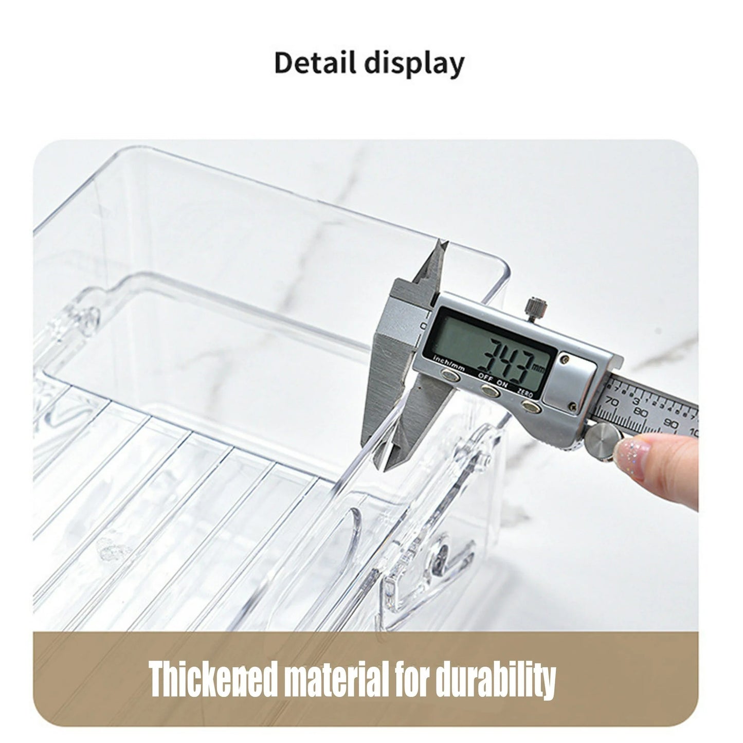LunaLulinlk Soda Can Organizer Clear Refrigerator Bin for Soda Cans (12 Count)
