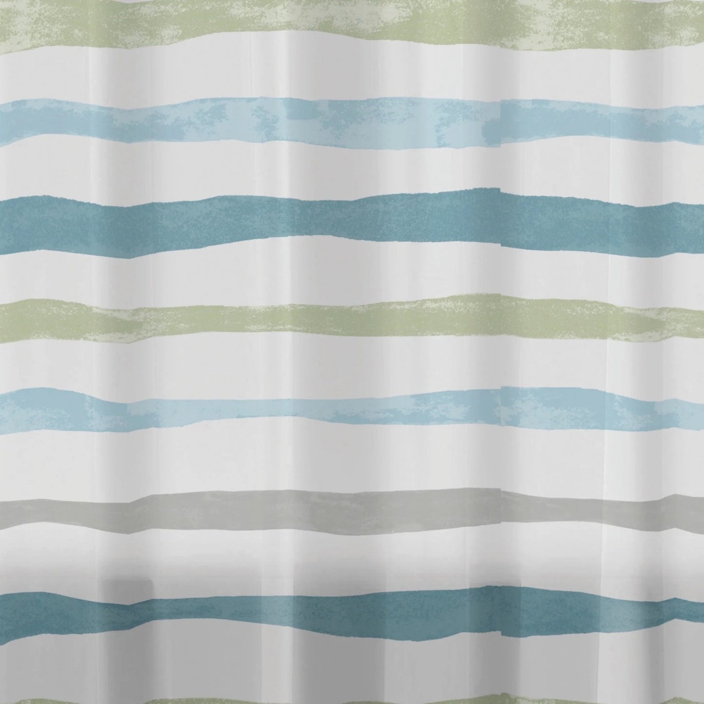 LunaLulinlk Waterproof 30% Recycled PEVA Watercolor Stripe Shower Curtain and Hooks