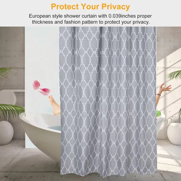 LunaLulinlk Shower Curtain Waterproof 70x70' Inches Bathroom Shower Drape Liner Print Polyester Fabric Bathroom Curtain