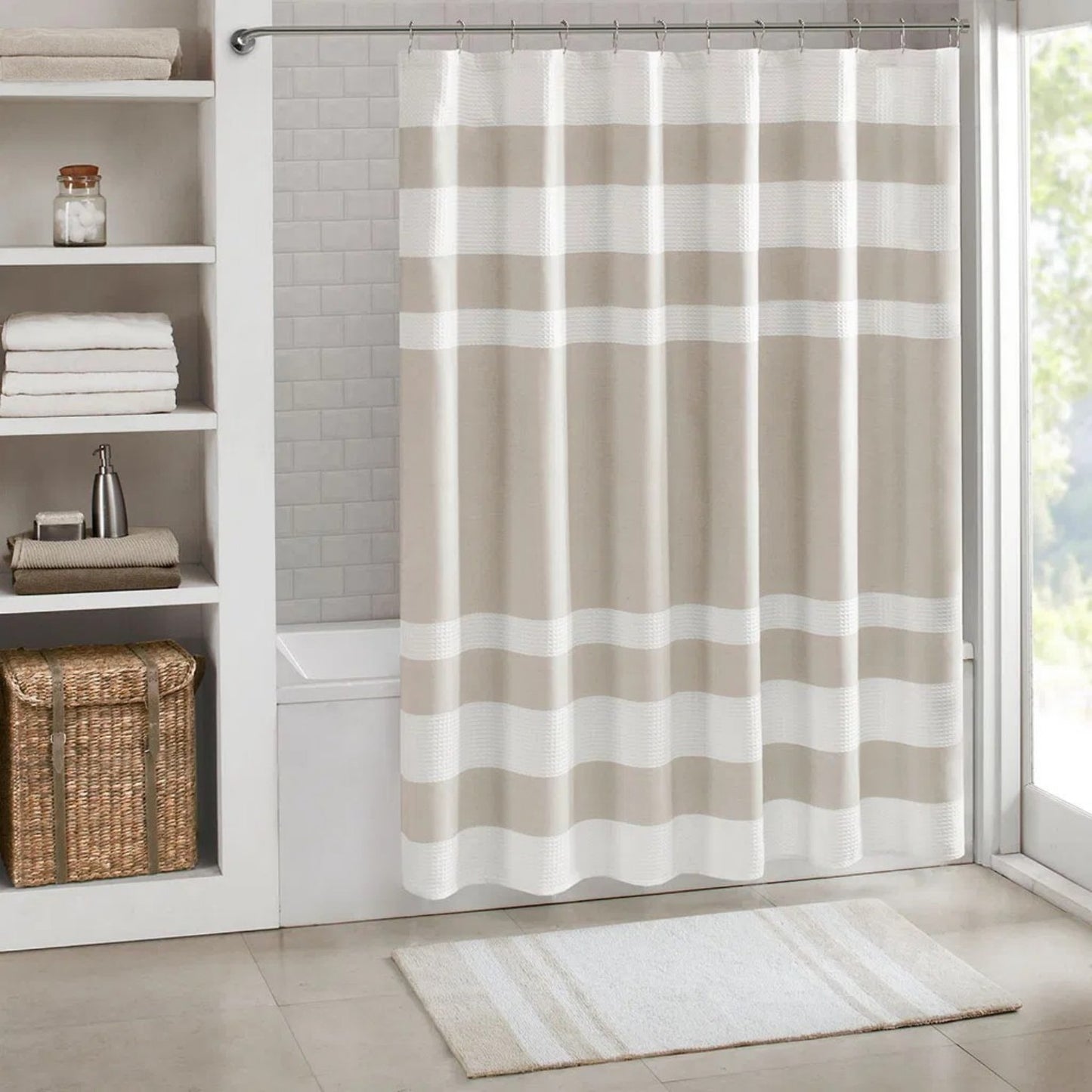 LunaLulinlk Shower Curtain with 3M Treatment