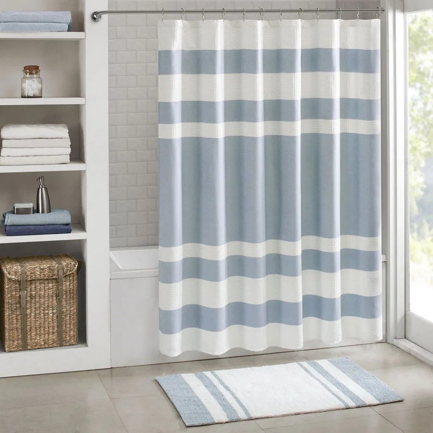LunaLulinlk Shower Curtain with 3M Treatment