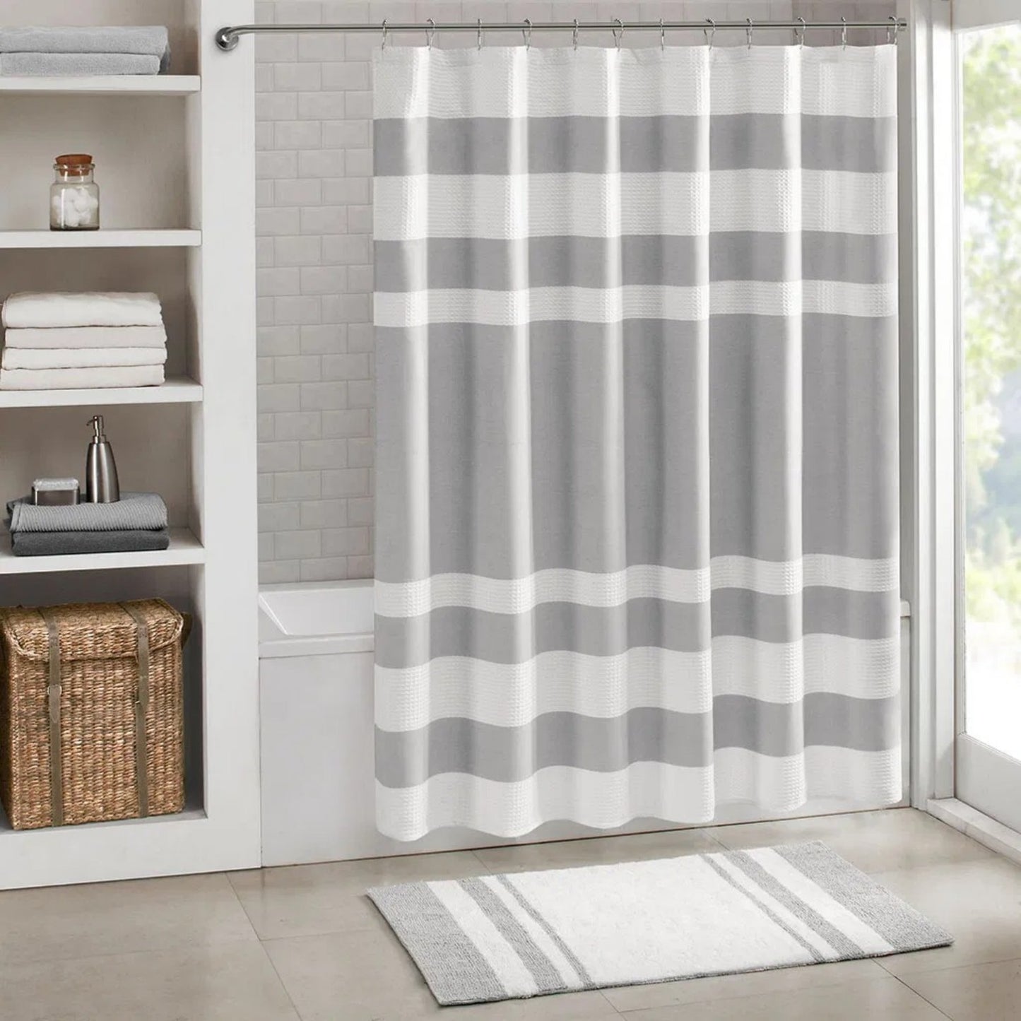 LunaLulinlk Shower Curtain with 3M Treatment