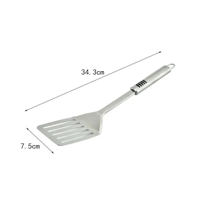 LunaLulinlk Stainless Steel Slotted Flip Spatula Cooking, Frying, Sauteing and Grilling