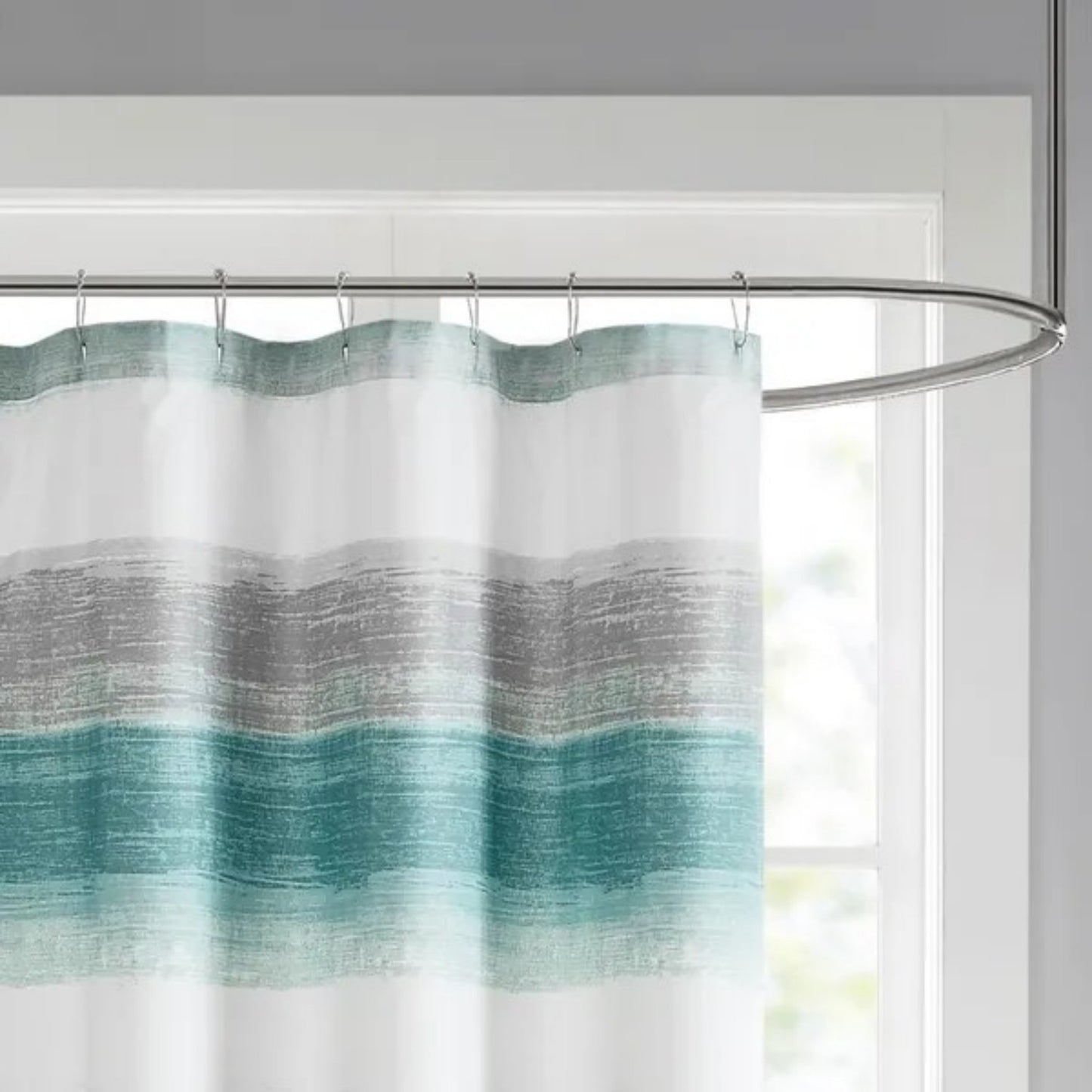 LunaLulinlk Stripe Print Shower Curtain