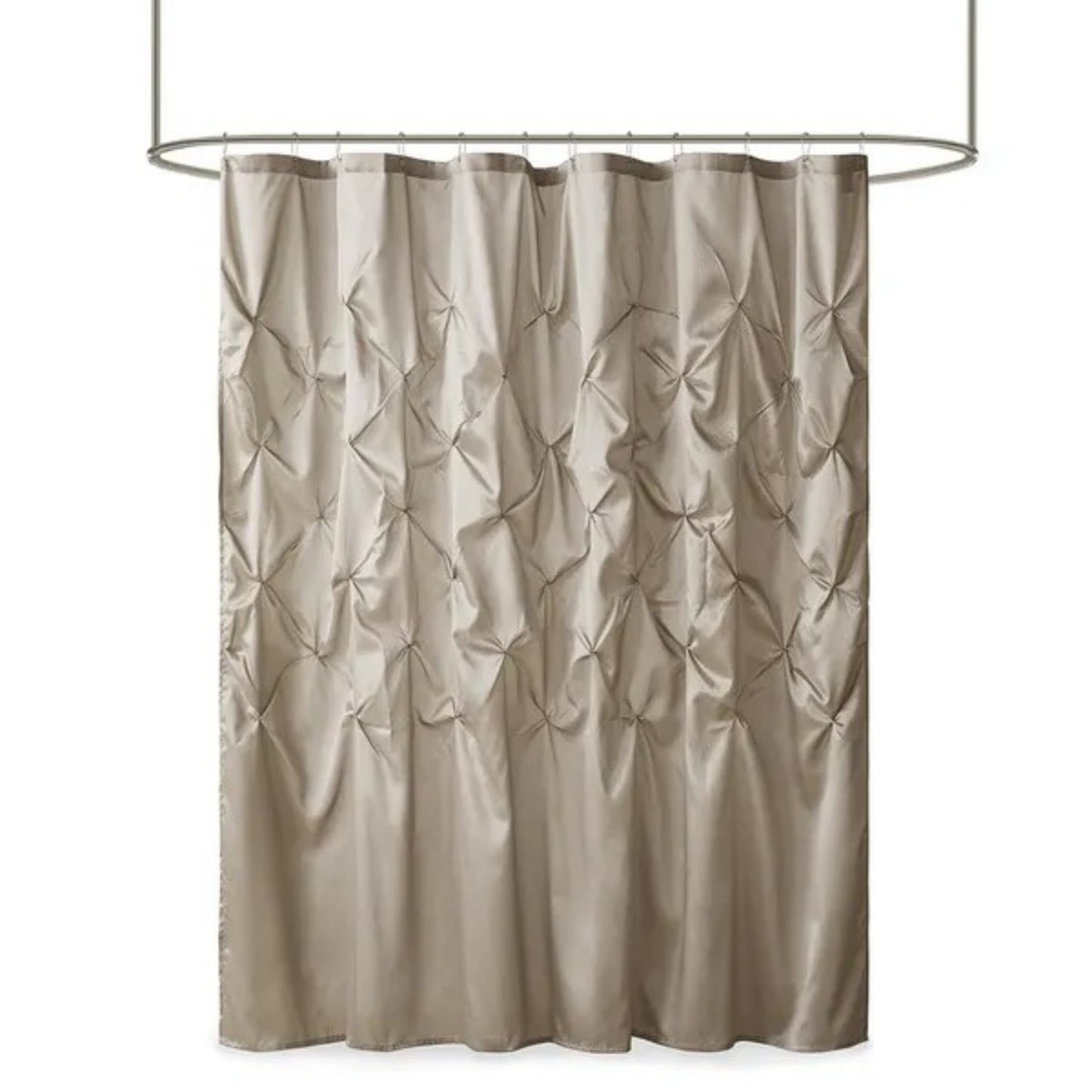 LunaLulinlk Tufted Semi-Sheer Shower Curtain