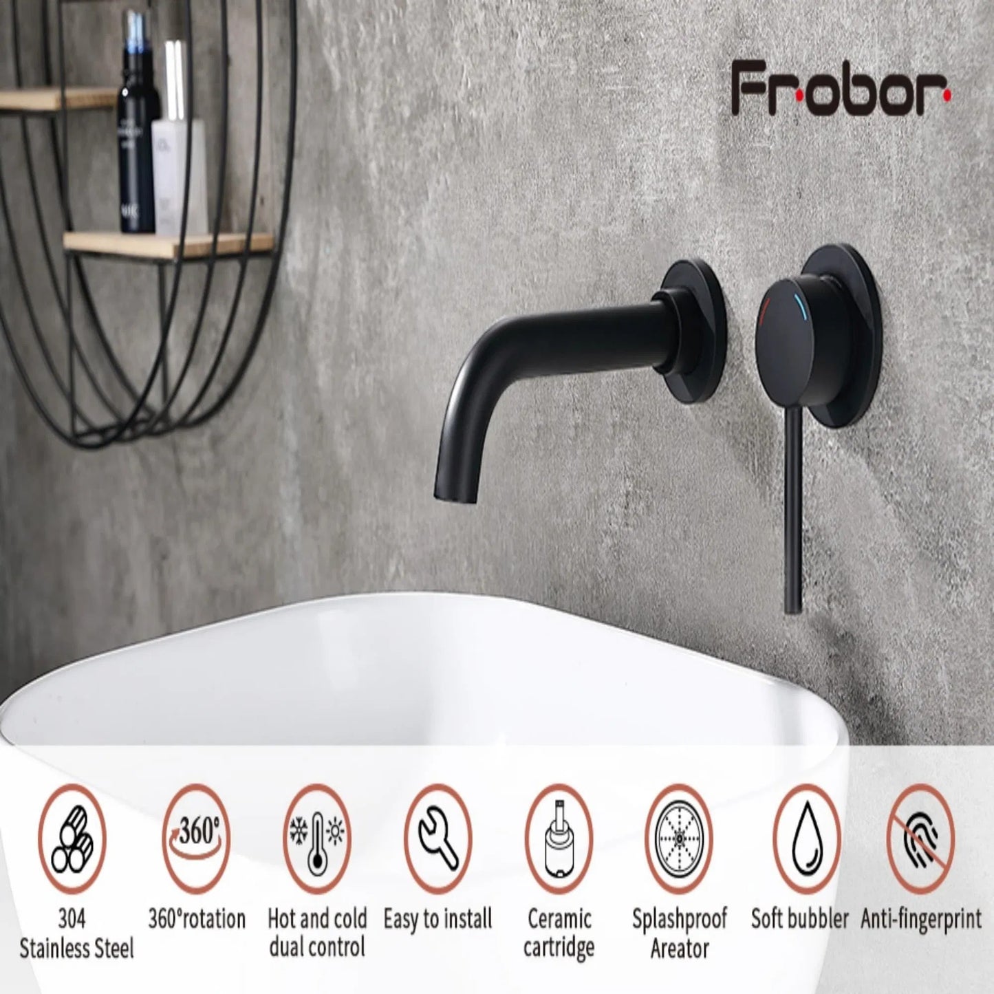 LunaLulinlk Wall Mount Faucet for Bathroom Sink or Bathtub