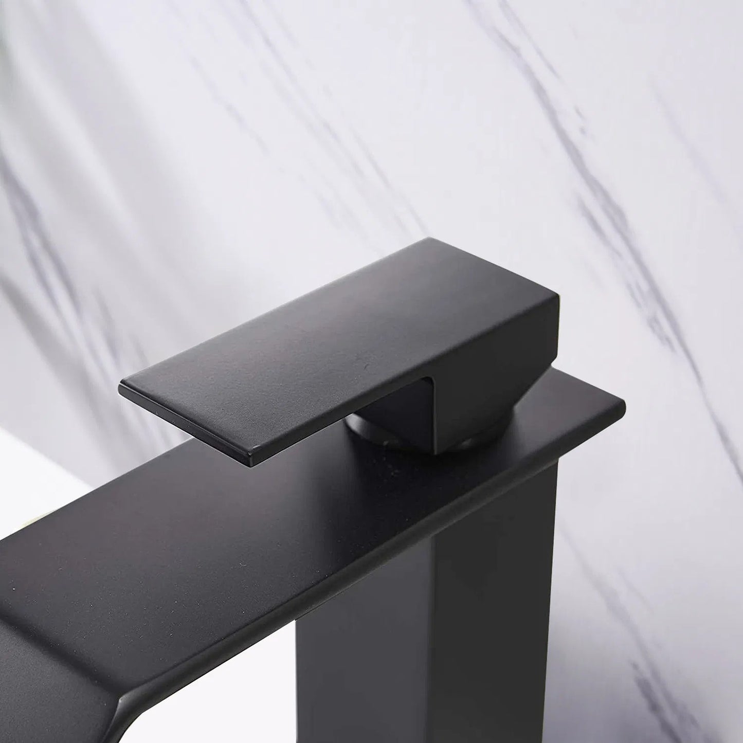 LunaLulinlk Waterfall Spout Bathroom Faucet,Single Handle Bathroom Vanity Sink Faucet