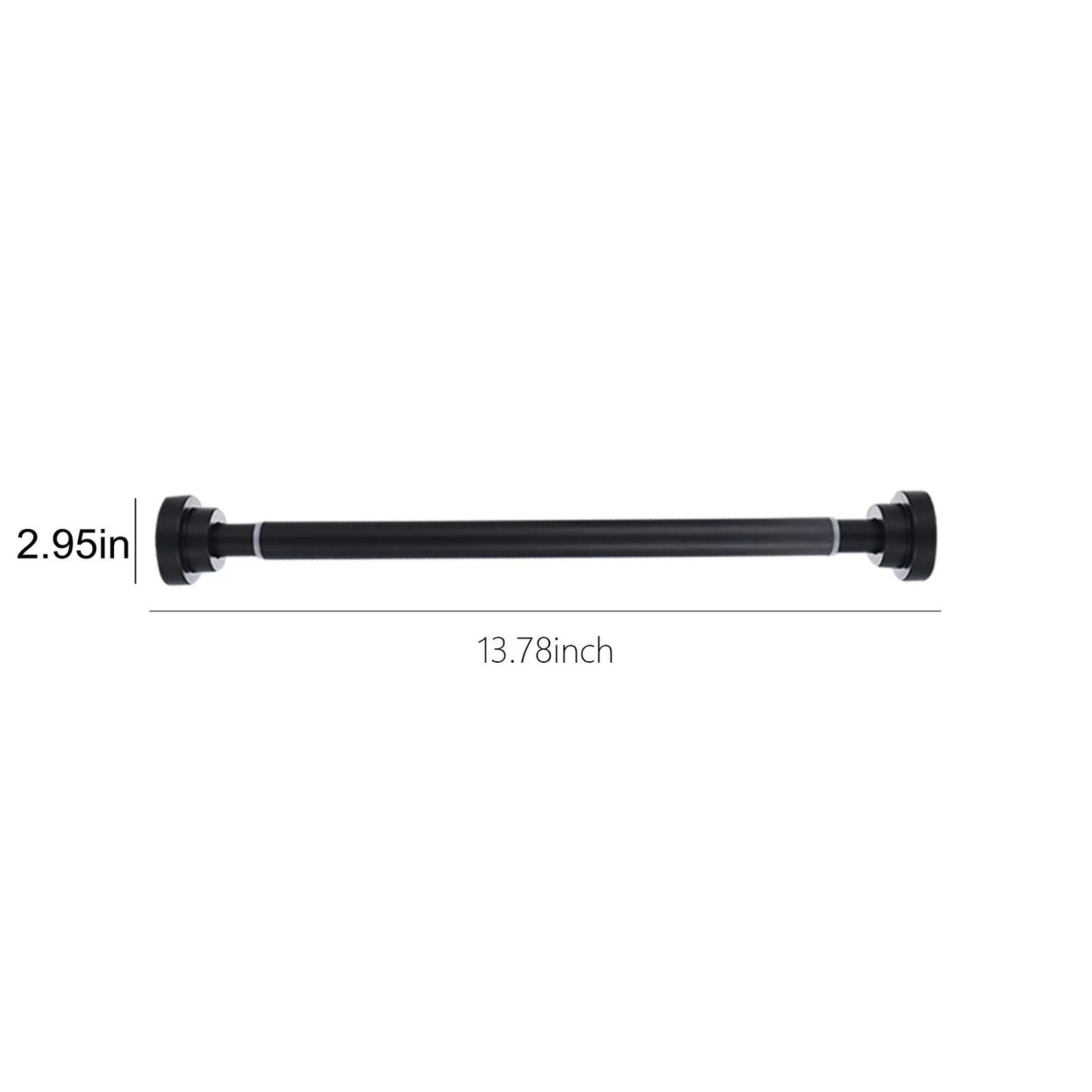 LunaLulinlk Stainless Steel Extendable Shower Curtain Rod, No Drilling Tension Pole for Bathroom, Kitchen