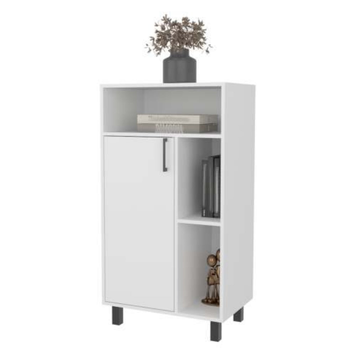 LunaLulinlk White Kitchen Open Storage Cabinets