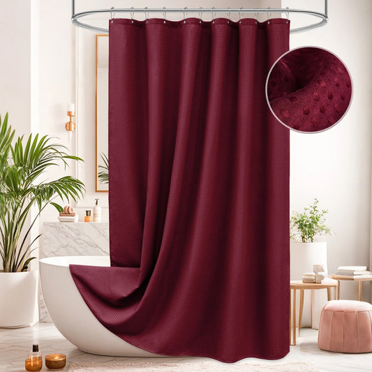 LunaLulinlk Thick Waffle Weave Shower Curtain