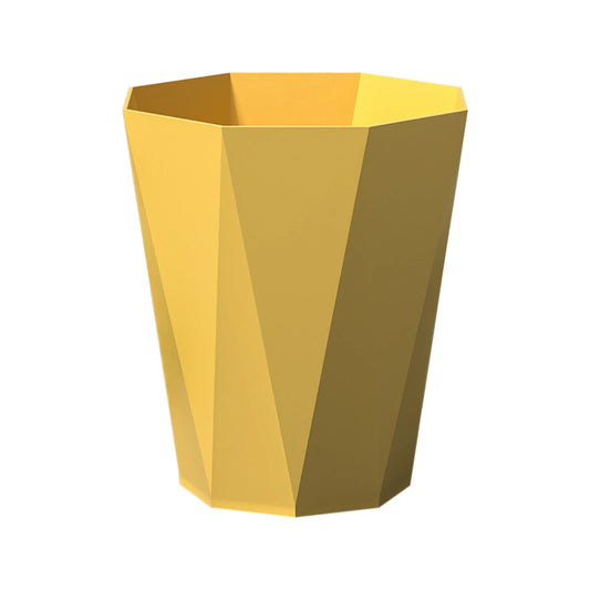LunaLulinlk Yellow 2.7 Gallon Kitchen Trash Can, Trash Can for Bathroom Plastic Wastebasket Container Trash Can