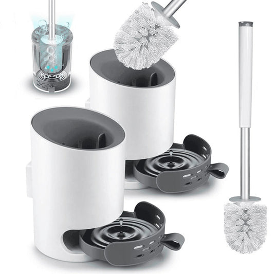 LunaLulinlk Toilet Brush and Holder Plunger Set 2 Piece Toilet Brush for Bathroom Cleaner