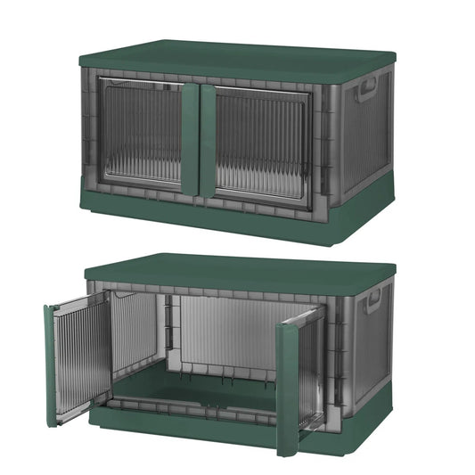 LunaLulink 2 72L Collapsible Storage Boxes, Collapsible Stackable Closet Organizer.4 Wheels