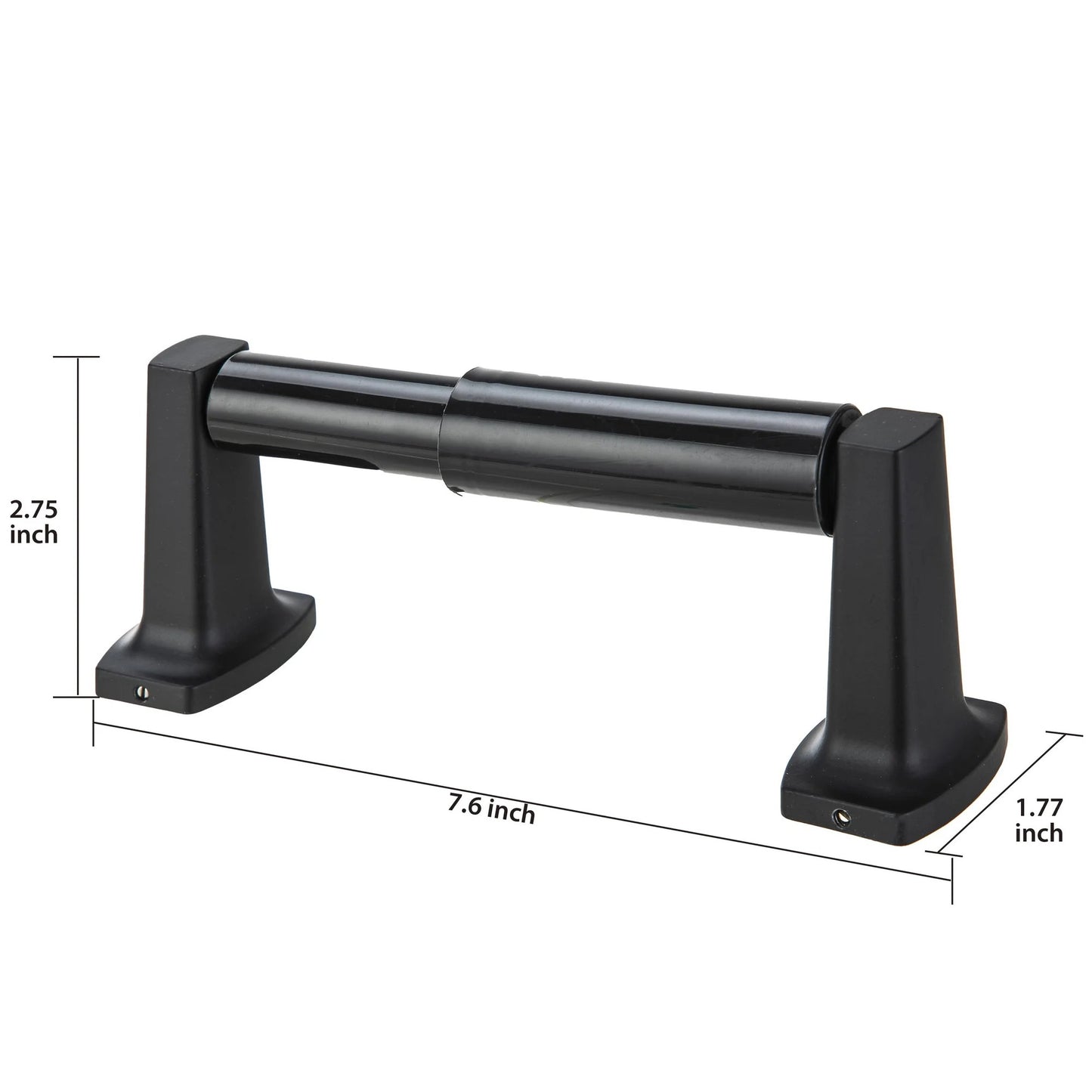 LunaLulinlk Wall Mounted Toilet Paper Holder, Matte Black