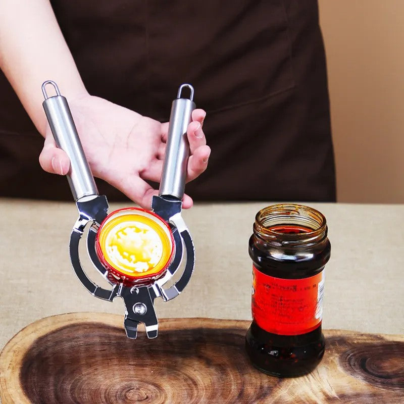 LunaLulinlk1pc, Can Opener, 304 Stainless Steel Jar Opener, All Metal Construction Adjustable Jar Opener