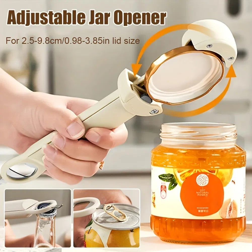 LunaLulinlk1 pcs, Non-Slip Adjustable Can Opener for Elderly Arthritis Patients