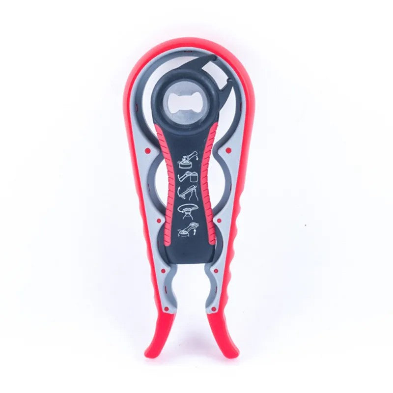 LunaLulinlk1pc Lid Opener Tool; Jar Opener For Weak Hands; Multi Function Can Opener For Seniors; Rubber Grip Bottle Opener