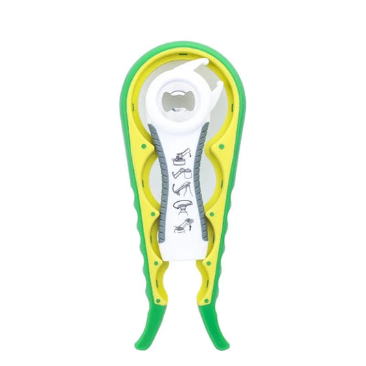 LunaLulinlk1pc Lid Opener Tool; Jar Opener For Weak Hands; Multi Function Can Opener For Seniors; Rubber Grip Bottle Opener