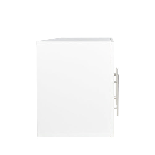 "LunaLulinlk Stackable Wall Mounted Storage Cabinet, 15.75 ""D x 35.43"" W x 19.69 ""H, White  "