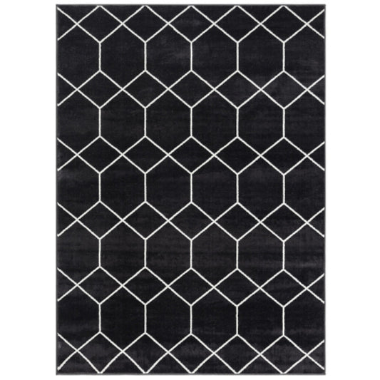 LunaLulinlk Trellis Geometric Woven Area Rug