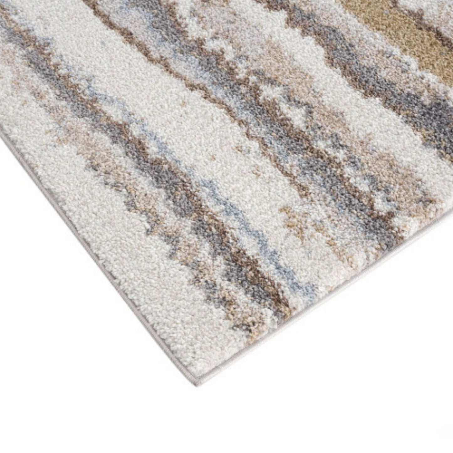 LunaLulinlk Watercolor Abstract Stripe Woven Area Rug